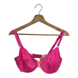 Victoria’s Secret Pink Lace Floral Bra 38D orig $52